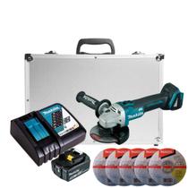 Esmerilhadeira Dga504 + Bateria 5 Ah + Carregador Bivolt + Maleta Esmerilhadeira Dga504 + Bateria 5 Ah + Carregador Bivolt + Maleta