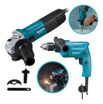 Esmerilhadeira Furadeira Makita Kit Profissional Lixadeira