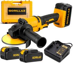 Esmerilhadeira Lixadeira Angular 2 Baterias 4000mah 21v 4.1/2 Com Maleta E Acessórios Geb-4000