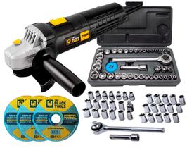 Esmerilhadeira Lixadeira Angular 4.1/2 127V + Acessórios