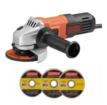 Esmerilhadeira Lixadeira ANGULAR 4.1/2 650W 127V BD + DISCO - BLACK & DECKER