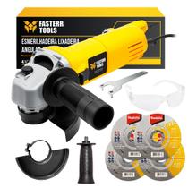 Esmerilhadeira Lixadeira Angular 820W 11000 Rpm com Kit Acessórios