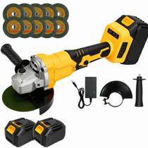 Esmerilhadeira Lixadeira Angular 8500rpm 10 Lâminas De Serra Corte E Desbaste Esmerilhadeira Lixadeira Angular 8500rpm 10 Lâminas De Serra Corte E Desbaste