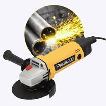 Esmerilhadeira Lixadeira Angular Amarelo Elétrica 800w Profissional 115mm 1100rpm 110v