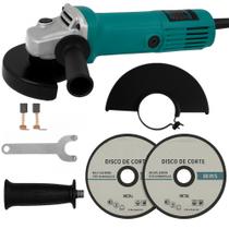 Esmerilhadeira Lixadeira Angular Multiuso 900w 4.1/2 + 2 Discos 220v 11000rpm