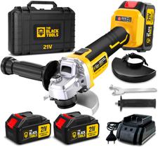 Esmerilhadeira Lixadeira Angular Sem Fio Com 2 Baterias 4000mah 21v 4.1/2 125mm Bivolt Esmerilhadeira Lixadeira Angular Sem Fio Com 2 Baterias 4000mah 21v 4.1/2 125mm Bivolt