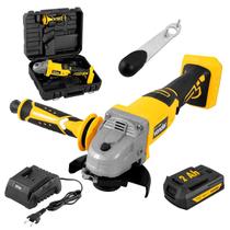 Esmerilhadeira Lixadeira Angular Vonder 115mm a Bateria 2ah e Carregador Esmerilhadeira Lixadeira Angular Vonder 115mm a Bateria 2ah e Carregador