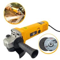 Esmerilhadeira Lixadeira De Mão Angular 800W 115mm Com Acessórios C/ Disco Bosch