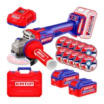 Esmerilhadeira Sem Fio 20v Diâmetro 115mm 1200w Com 2x5.0ah Esmerilhadeira Sem Fio 20v Diâmetro 115mm 1200w Com 2x5.0ah