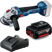 Esmerilhadeira Sem Fio Bosch Gws 18v 10 Brushless Bateria 4a Esmerilhadeira Sem Fio Bosch Gws 18v 10 Brushless Bateria 4a