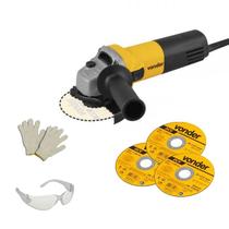 Esmerilhadeira Vonder Eav 650 com 3 discos de 4 1/2 + acess