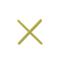 Espaçador 1,5mm Amarelo com 100 Unidades - Facilita Assentamento de Revestimento Cerâmico