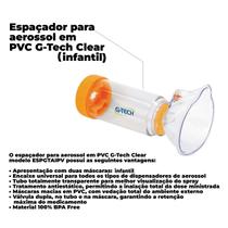 Espaçador Aerossol G Tech Clear Adulto e Infantil com Máscara Anatômica Espaçador Aerossol G Tech Clear Adulto e Infantil com Máscara Anatômica
