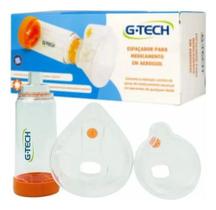 Espaçador Bombinha Asma Medicamento Aerossol Máscaras G-tech Cor:Branco