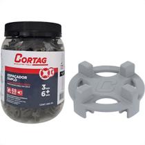 Espacador De Piso Cortag Duplo 3Mm + 6Mm Com 200 Pecas Espacador De Piso Cortag Duplo 3Mm + 6Mm Com 200 Pecas