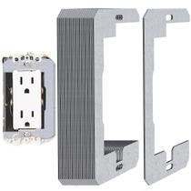 Espaçador de placa de parede DECOHS Metal Flush Fit 20 unidades de prata