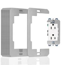 Espaçador de saída Qbonway Wall Plate Spacer, pacote com 20 unidades de metal