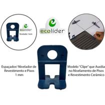 Espaçador Nivelador de Pisos 1mm 50 Unidades Ecolider