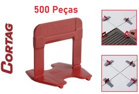 Espaçador Nivelador Para Piso e Porcelanato 1,5mm 500 Peças Eco Vermelho 7342