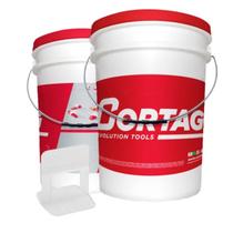 Espaçador Nivelador ST P/ Pisos Porcelanatos 1,0mm Balde C/ 900 peças (62700) - Cortag