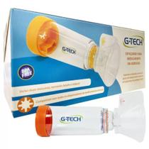 Espaçador para aerossol G-Tech Clear com 2 Máscaras (adulto e infantil)
