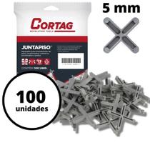 ESPAÇADOR PISO E AZULEJO 5mm COM 100UN CADA - CORTAG