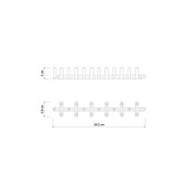 Espaçador Plástico Multiapoio Centopeia Tramontina 30x243 mm