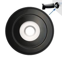 Espaçador Welvzen 1/2" Preto Fosco para Bica de Banheira em Aço Inox SUS304