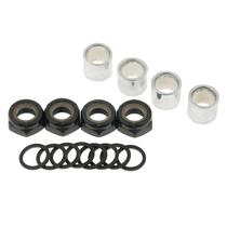 Espaçadores De Rolamento De Skate Longboard, Arruelas, Parafusos, 16 Peças, Acessórios De Hardware