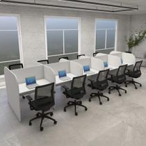 Espaço de Trabalho Call Center para 10 Pessoas CZ 4,60m F5