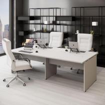 Espaço de Trabalho Escritório p/ 4 pessoas 2,40m Cinza F5 Espaço de Trabalho Escritório p/ 4 pessoas 2,40m Cinza F5
