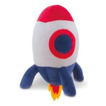 Espaço Foguete 32cm Decoração Infantil Pelúcia Antialérgica