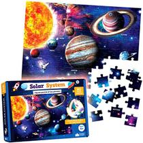 Espaço Solar Space Kids Puzzles - 80 pcs - Grandes Quebra-cabeças de jigsaw para crianças de 4 a 8 anos, 3-5, 6-8, 8-10 Meninas Meninos - Brinquedos Educacionais de Ciência para Crianças 5-7 Planetas para Brinquedos do Sistema Solar Infantil