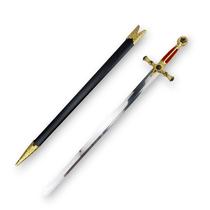 Espada Cerimonial Maçônica Vermelho E Dourado Preto/dourado/vermelho Espada Cerimonial Maçônica Vermelho E Dourado Preto/dourado/vermelho