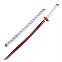 Espada Cosplay Bambu Com Led Demon Slayer Kimetsu No Yaiba Katana Kyojuro Rengoku Espada Cosplay Bambu Com Led Demon Slayer Kimetsu No Yaiba Katana Kyojuro Rengoku