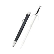 Espada De Lobo Branco De Duas Pontas De 22cm Modelo De Metal Medieval Para Amantes De Jogos Espada De Lobo Branco De Duas Pontas De 22cm Modelo De Metal Medieval Para Amantes De Jogos