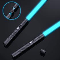 Espada de luz LED de duelo 2 em 1 Lightsaber TBGENIUS, pacote com 2 unidades