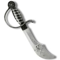 Espada De Pirata Brinquedo Infantil Fantasia 33cm Prateado