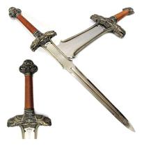 Espada Decorativa Conan O Barbaro Tamanho Real em Aço com Suporte Expositor Espada Decorativa Conan O Barbaro Tamanho Real em Aço com Suporte Expositor