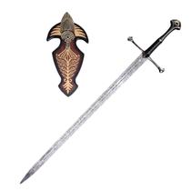 Espada Decorativa Medieval Anduril Tolkien Lâmina Rajada Colecionador Geek