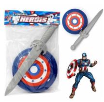 Espada e Escudo Capitão América Brinquedo Vingadores Avengers - Le plastic