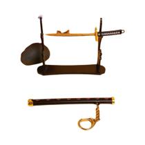 Espada Falsa De Metal Roronoa Zoro Em Tamanho Real De 6 Polegadas, Brinquedo De Samurai Anime Ninja