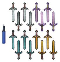 Espada inflável Mkork & FZSX Pixel Party Favors (17 unidades/caixa)