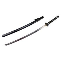 Espada Katana Samurai Preta Treino + Bainha + Suporte Mesa