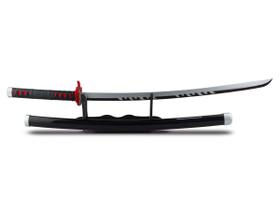 Espada Katana Tanjiro V2 Rengoku Demon Slayer Lâmina Bambu Cosplay Decoração Com Suporte Espada Katana Tanjiro V2 Rengoku Demon Slayer Lâmina Bambu Cosplay Decoração Com Suporte