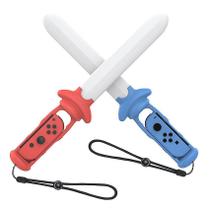 Espada Led Zelda Para Nintendo Switch e Switch Oled Joy-con Suporte Azul e Vermelho - TechBrasil