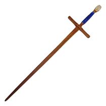 Espada Longa Waster Hema Madeira Cumaru Cabo material sintético Azul Treinamento