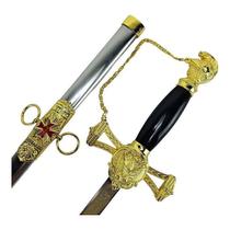 Espada Maçônica Cavaleiro Templário Maçonaria Cruz De Malta Espada Maçônica Cavaleiro Templário Maçonaria Cruz De Malta