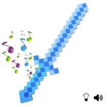 Espada Minecraft Brinquedo Com Som E Luz De Led Infantil - Toy King