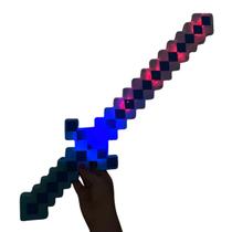 Espada Pixel Minecraft c/ Luz - Ilumine o Mundo dos Blocos! Espada Pixel Minecraft c/ Luz - Ilumine o Mundo dos Blocos!
